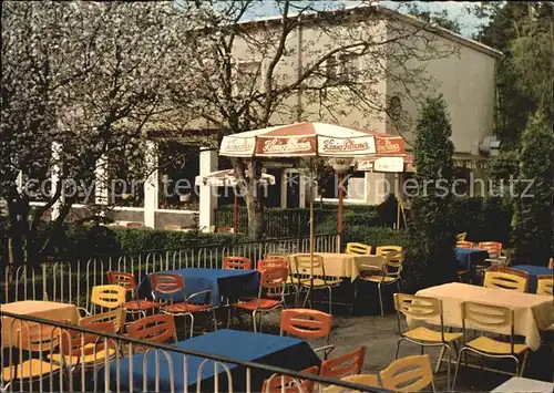 Berlin Forsthaus an der Hubertusbruecke Terrasse Kat. Berlin