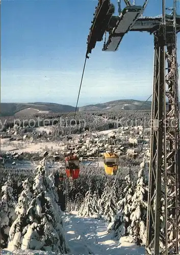 Hahnenklee Bockswiese Harz Panorama Bocksberg Seilbahn Kat. Goslar