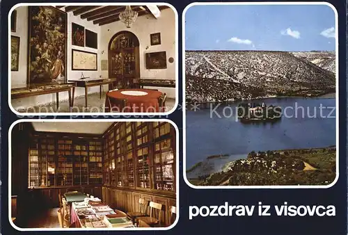 Samostan Panorama Bibliothek  Kat. Kroatien