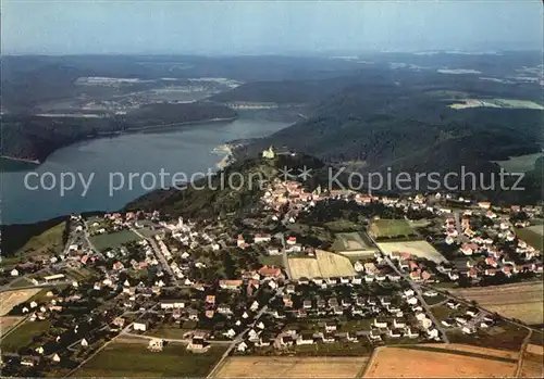 Waldeck Edersee Schloss Luftbild