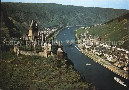 Cochem Mosel Burg Luftaufnahme Kat. Cochem