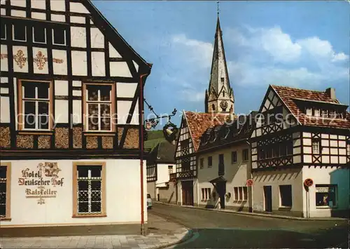 Ahrweiler Ahr Deutscher Hof Kirche Kat. Bad Neuenahr Ahrweiler