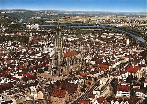 Ulm Donau Universitaetsstadt Luftaufnahme Kat. Ulm