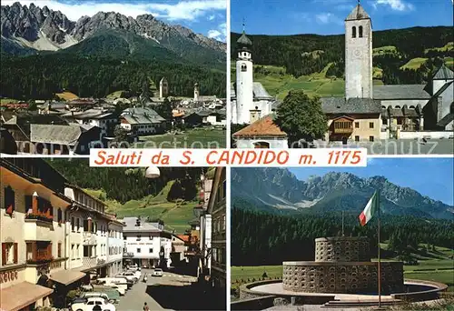 San Candido Suedtirol Kirche Faschistisches Beinhaus Ortsansicht Kat. Innichen Pustertal