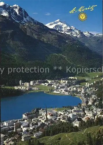 St Moritz Dorf GR und Bad Piz Corvatsch Bernina Gruppe Kat. St Moritz