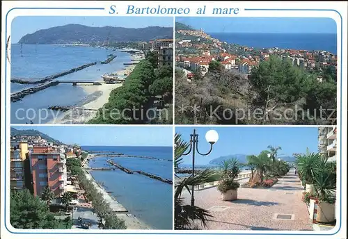 San Bartolomeo al Mare Panorama Spiaggia Promenade Riviera dei Fiori Kat. Imperia