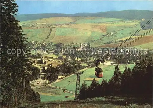 Oberwiesenthal Erzgebirge Panorama Sommer und Winterkurort Bergbahn Kat. Oberwiesenthal