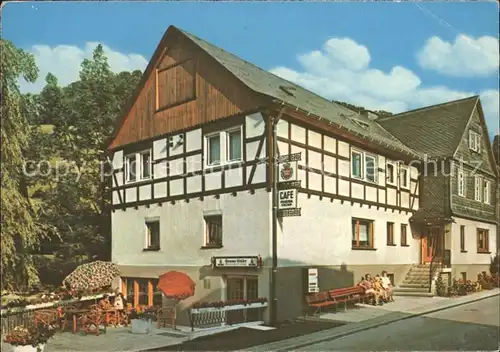 Boedefeld Cafe Hunau Stube Pension Fischer Kat. Schmallenberg