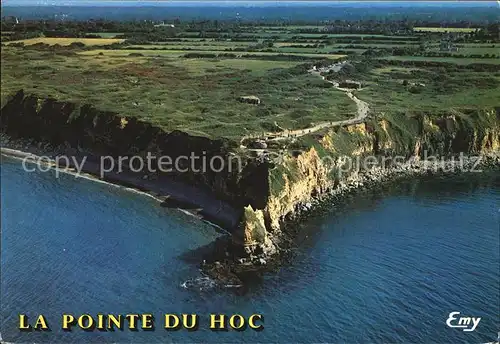 Cricqueville en Bessin Fliegeraufnahme La Pointe du Hoc Kat. Cricqueville en Bessin