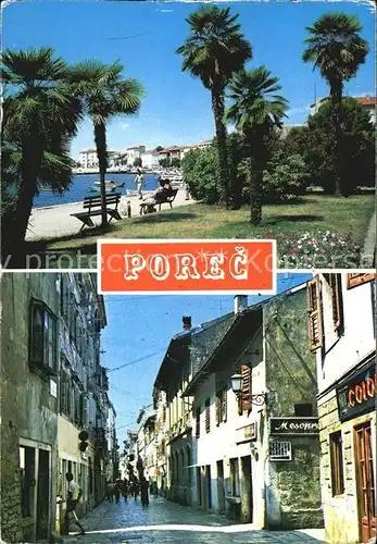 Porec Gasse und Hafen Kat. Kroatien