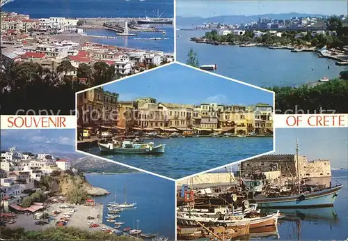 Kreta Crete Fliegeraufnahmen Hafen Kat. Insel Kreta