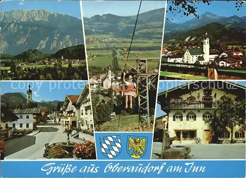 Oberaudorf Ortspartien mit Sessellift Kat. Oberaudorf