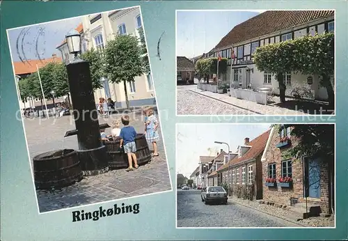 Ringkobing Ortspartien mit Brunnen Kat. Ringkobing