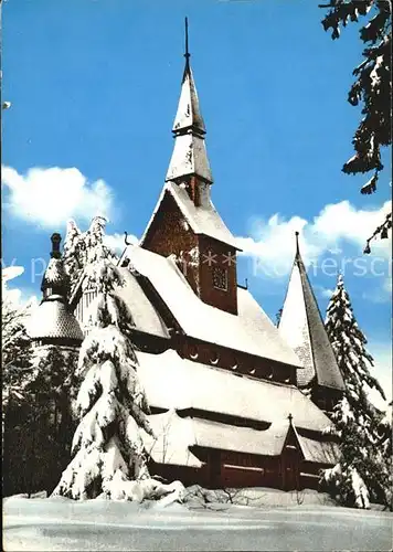 Hahnenklee Bockswiese Harz Nordische Stabskirche  Kat. Goslar