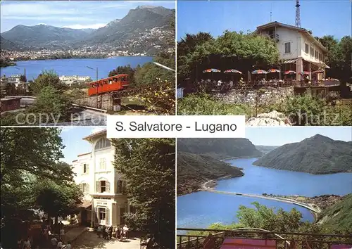 San Salvatore bei Lugano Vista su Melide Funicolare Kat. San Salvatore