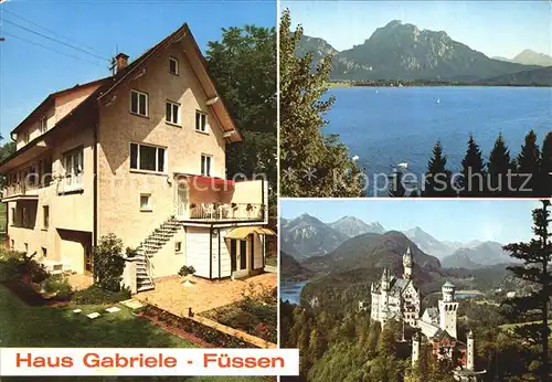 Fuessen Allgaeu Haus Gabriele  Kat. Fuessen