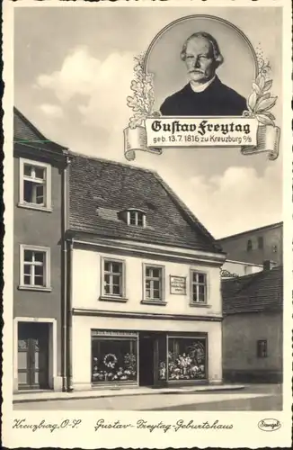 Kreuzburg Oberschlesien Gustav Freytag Geburtshaus * / Kluczbork /
