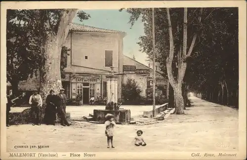 Malemort-du-Comtat Place Neuve Cafe Cours * / Malemort-du-Comtat /Arrond. de Carpentras
