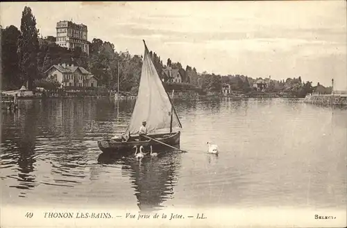 Thonon-les-Bains Vue prise de la Jetee / Thonon-les-Bains /Arrond. de Thonon-les-Bains