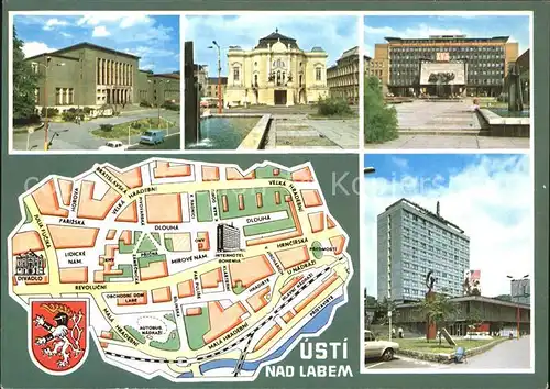 Usti nad Labem Kultumi dum Divadlo Zd Nejedleho KNV Interhotel Bohemia Kat. Usti nad Labem