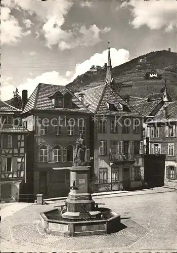 Ribeauville Haut Rhin Elsass Place de la Sinn et Chateaux Fontaine Kat. Ribeauville