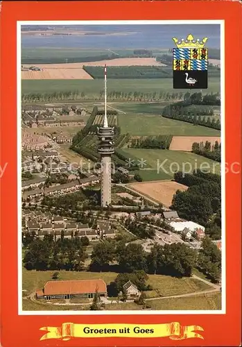 Goes Netherlands Fernsehturm Fliegeraufnahme Kat. Goes