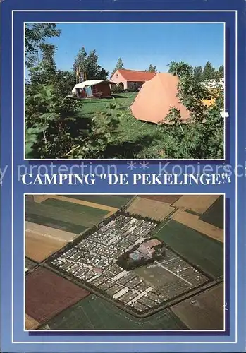 Oostkapelle Camping De Pekelinge Fliegeraufnahme Kat. Niederlande