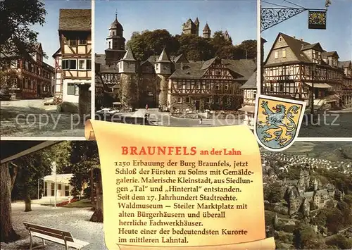 Braunfels Schloss Fachwerk Kat. Braunfels