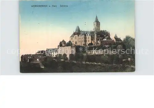 Wernigerode Harz Schloss  Kat. Wernigerode