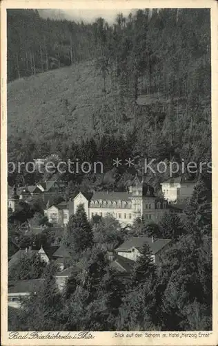 Friedrichroda Bad Blick zum Schorn Hotel Herzog Ernst Kat. Friedrichroda