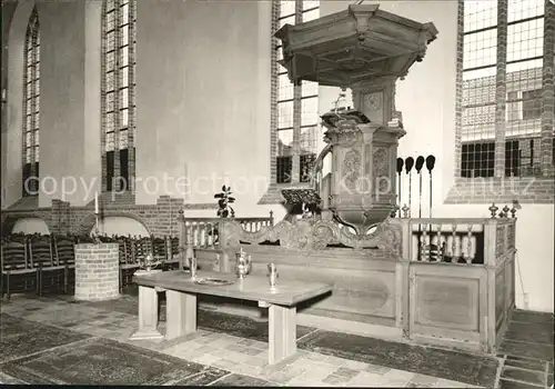 Dokkum Martinuskerk Preekstoel anno 1715 Kirche Predigtstuhl Kat. Dokkum