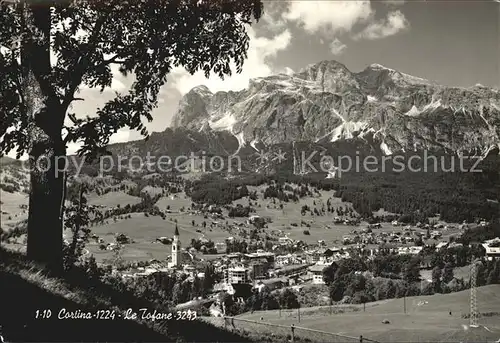 Cortina d Ampezzo Panorama mit Tofana Dolomiten Kat. Cortina d Ampezzo