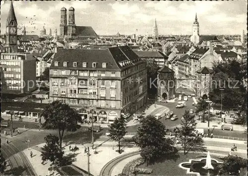 Muenchen Sendlinger Tor Platz Frauenkirche Kat. Muenchen