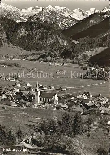 Hindelang Panorama Allgaeuer Alpen Kat. Bad Hindelang