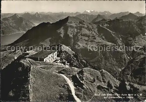 Stanserhorn Stanserhorn Kulm Glarneralpen Saentis Alpenpanorama Kat. Stanserhorn