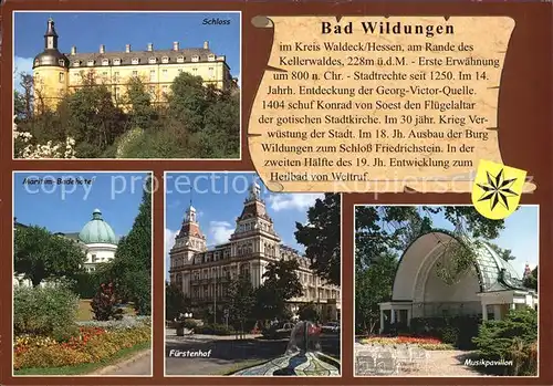 Bad Wildungen Schloss Fuerstenhof Musikpavillon  Kat. Bad Wildungen