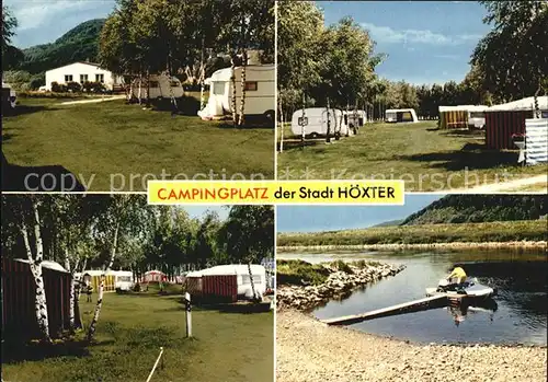 Hoexter Weser Campingplatz Kat. Hoexter