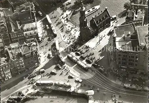 Amsterdam Niederlande Fliegeraufnahme Muenzturm Kat. Amsterdam