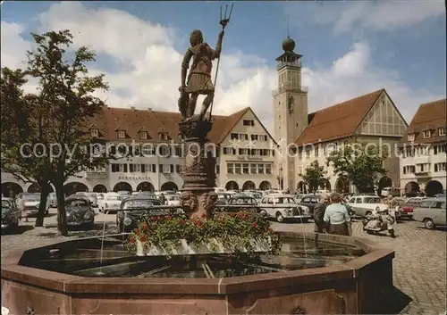 Freudenstadt Marktplatz und Rathaus Kat. Freudenstadt