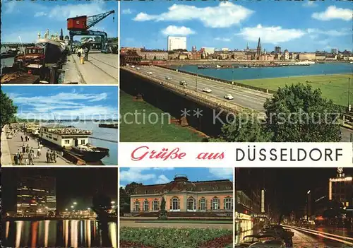 Duesseldorf Hafen Bruecke  Kat. Duesseldorf