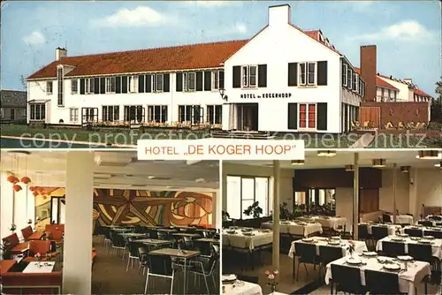 De Koog Hotel De Kooger Hoop Saal Gastraum Kat. Texel