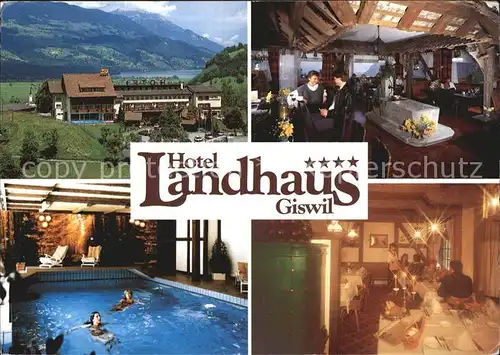 Giswil Hotel Landhaus Giswil Laendlerstube Landbeiz Zum Melchthaler Kat. Giswil