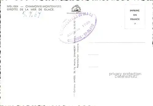 Chamonix Grotte de la Mer de Glace Chambre a coucher Salle a manger Cuisine Salle de bain Kat. Chamonix Mont Blanc