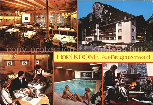 Au Bregenzerwald Hotel Krone Gastraum Hallenbad Kamizimmer Kat. Schoppernau