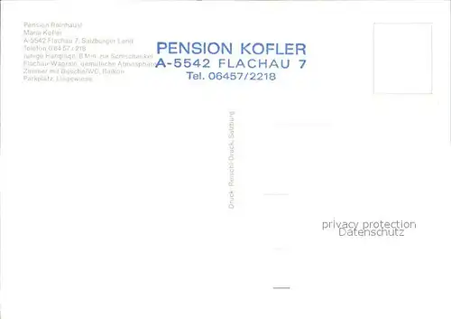 Flachau Pension Rainhaeusl Flur Zimmer Gastraum Kat. Flachau