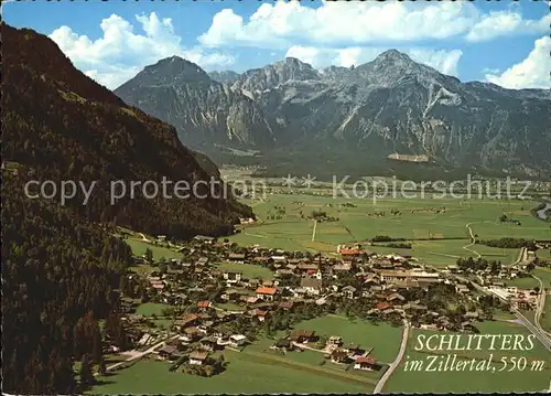 Schlitters Tirol im Zillertal Fliegeraufnahme Kat. Schlitters