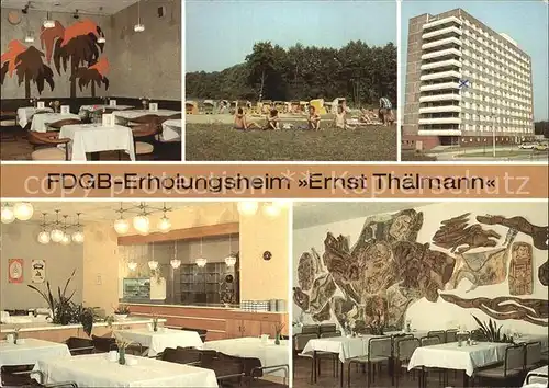 Rheinsberg FDGB Erholungsheim Thaelmann Bar Strand Aussenansicht Cafe Urlauberrestaurant Kat. Rheinsberg