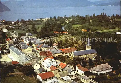 Le Bourget du Lac Savoie Vue panoramique aerienne sur le lac Kat. Le Bourget du Lac