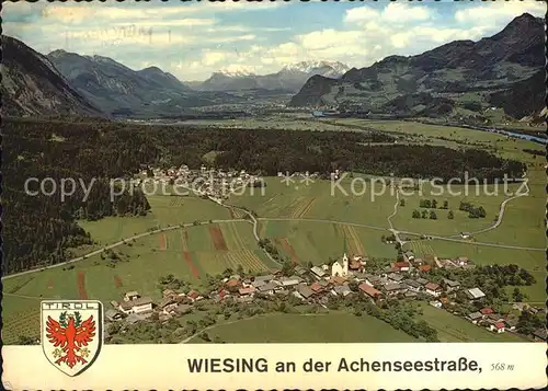 Wiesing Tirol Fliegeraufnahme Kat. Wiesing Schwaz