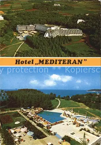 Porec Hotel Mediteran Plava Laguna Fliegeraufnahme Kat. Kroatien